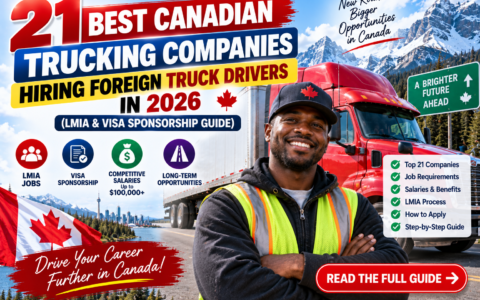 21 Best Canadian Trucking Companies Hiring Foreign Truck Drivers in 2026 (LMIA & Visa Sponsorship Guide)