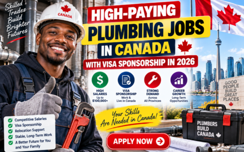 High-Paying Plumbing Jobs in Canada with Visa Sponsorship in 2026